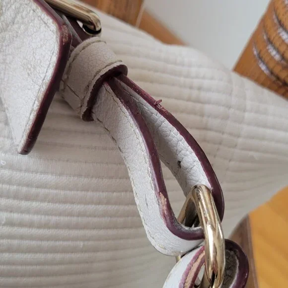 Dooney & Bourke | Dillen pebbled leather shoulder tote | Ivory/White - Picture 5 of 12
